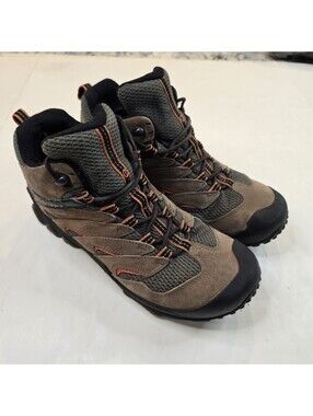 Merrell Chameleon 7 Limit Mens Brown Mid Hiking Boots Waterproof Size 11
